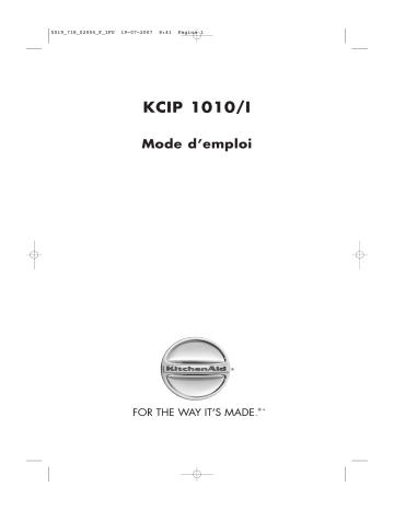 Mode d'emploi | Whirlpool KCIP 1010/I Manuel utilisateur | Fixfr