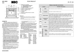 Whirlpool KEO 605D IX Manuel utilisateur