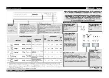 GSI 5521 WS | GSI 5521 SW | Mode d'emploi | Bauknecht GSI 5521 IN Manuel utilisateur | Fixfr