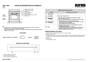 Mode d'emploi | Whirlpool AKS 140/IX/01 Manuel utilisateur | Fixfr