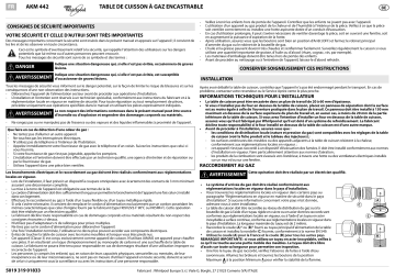 Mode d'emploi | Whirlpool AKM 442/NB Manuel utilisateur | Fixfr