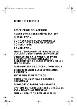 Whirlpool S20E FII23-A Manuel utilisateur