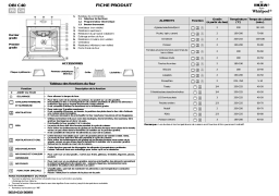 Whirlpool OBI C40 W Manuel utilisateur