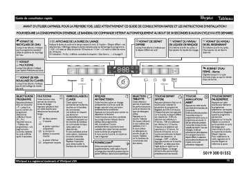 Mode d'emploi | Whirlpool ADPL 7698 WH Manuel utilisateur | Fixfr