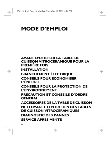 AKL 791/NE | Mode d'emploi | Whirlpool AKL 793/NE Manuel utilisateur | Fixfr