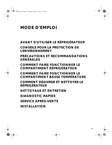 CP101 MI/B | Mode d'emploi | Whirlpool ACT 01 Manuel utilisateur | Fixfr