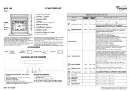 Whirlpool AKZ 184/WH Manuel utilisateur