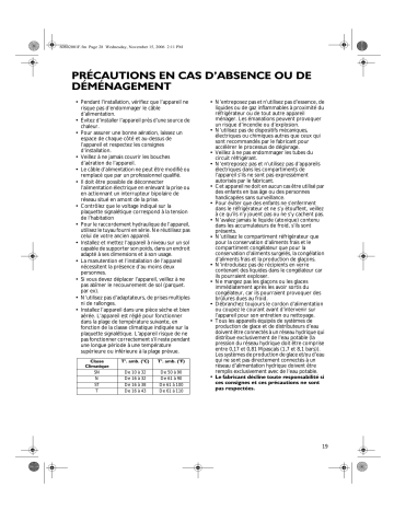 Mode d'emploi | Whirlpool FR 3102P Manuel utilisateur | Fixfr