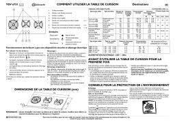 Whirlpool TGV 6731/IN Manuel utilisateur
