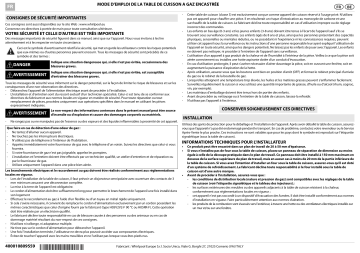 Mode d'emploi | Whirlpool AKR 3290/IX Manuel utilisateur | Fixfr