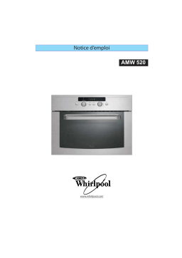 Whirlpool AMW 520 WH Manuel utilisateur