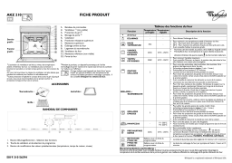 Whirlpool AKZ 210/NB Manuel utilisateur