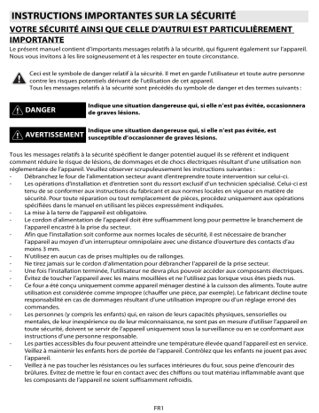 AKZM 752/MR | AKZM 752/IX | AKZM 752/NB | Mode d'emploi | Whirlpool AKZM 752/WH Manuel utilisateur | Fixfr