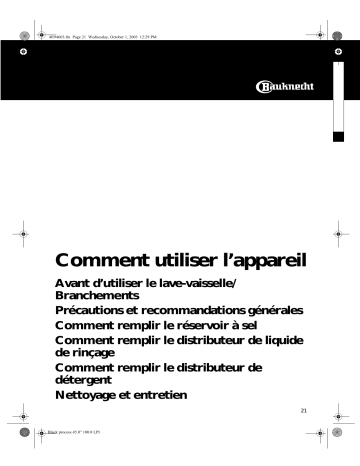 Mode d'emploi | Whirlpool GCXK 5521/1 Manuel utilisateur | Fixfr