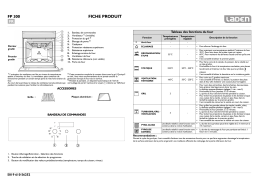 Whirlpool FP 300/IX Manuel utilisateur