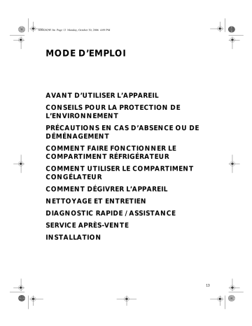 KD2178BUU/A01 | Mode d'emploi | Whirlpool KD2178AUU/A01 Manuel utilisateur | Fixfr