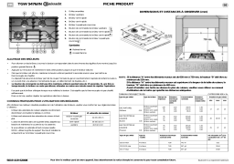 Whirlpool TGW 5476/IN Manuel utilisateur