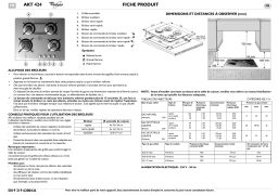 Whirlpool AKT 424/NB Manuel utilisateur