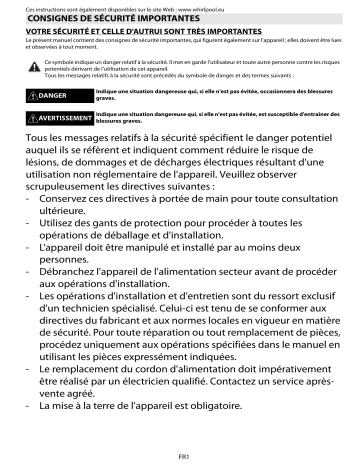 Mode d'emploi | Whirlpool AKZM 740/IX Manuel utilisateur | Fixfr