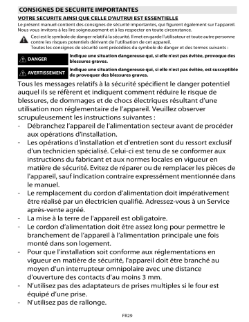 Mode d'emploi | Whirlpool AKZM 8920/GK Manuel utilisateur | Fixfr