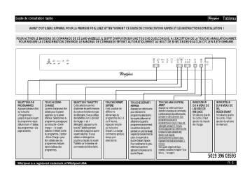 Mode d'emploi | Whirlpool ADG 6353 A+ TR IX Manuel utilisateur | Fixfr