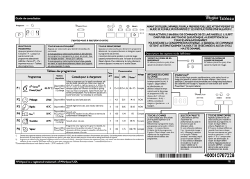 Mode d'emploi | Whirlpool ADP 670 WH Manuel utilisateur | Fixfr