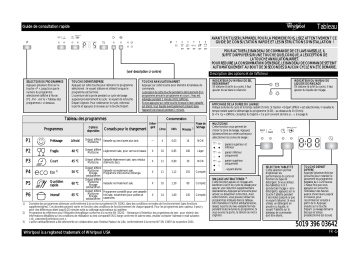 ADG 8473 LR WH | ADG 8473 LR IX | Mode d'emploi | Whirlpool ADG 8473 LR NB Manuel utilisateur | Fixfr