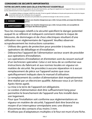 Mode d'emploi | Whirlpool FP 295/IX Manuel utilisateur | Fixfr