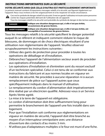 AKZM 7630/WH | AKZM 7630/IXL | Mode d'emploi | Whirlpool AKZM 7630/NB Manuel utilisateur | Fixfr