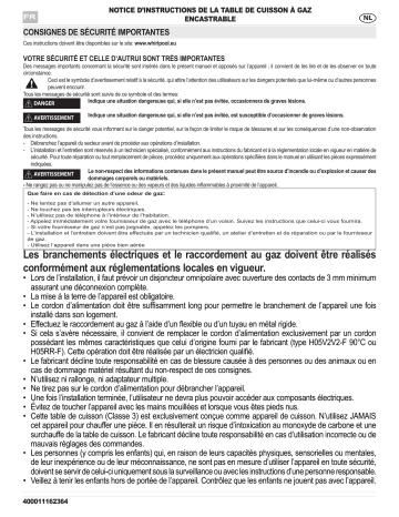 Mode d'emploi | Whirlpool AKR 3291/IX Manuel utilisateur | Fixfr