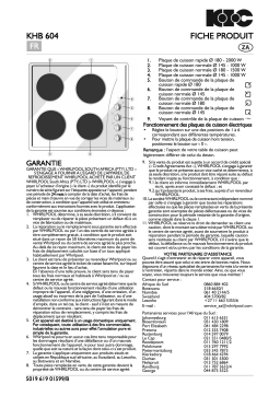 Whirlpool KHB 604/IX Manuel utilisateur