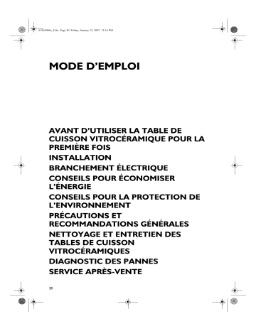 HB V03 S | Mode d'emploi | Whirlpool HB 4 IH Manuel utilisateur | Fixfr