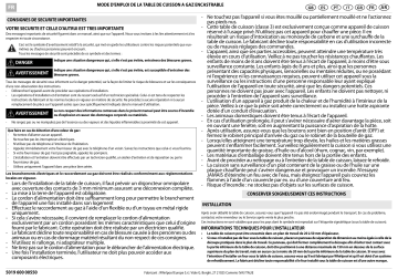 AKR 348/IXL | Mode d'emploi | Whirlpool AKR 358/IX Manuel utilisateur | Fixfr