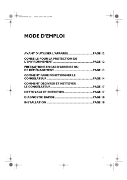 Whirlpool MSG 170 A Manuel utilisateur