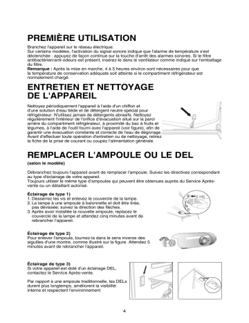 Mode d'emploi | Whirlpool ART 375/A+ Manuel utilisateur | Fixfr