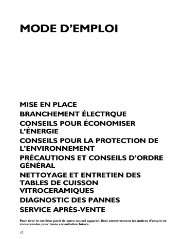 Mode d'emploi | Whirlpool MC9HX52TGS Manuel utilisateur | Fixfr