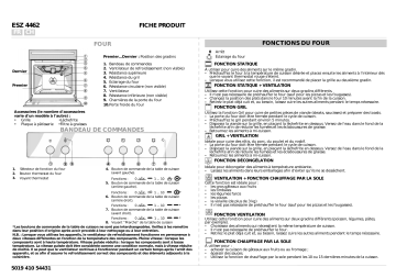 ESZ 4462 IN | ESZ 4462 SW | Mode d'emploi | Whirlpool ESZ 4462 WS Manuel utilisateur | Fixfr