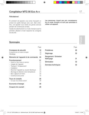 Mode d'emploi | Whirlpool MTG 90 ECO A++ Manuel utilisateur | Fixfr