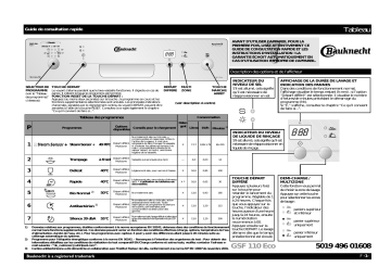 Mode d'emploi | Whirlpool GSF 110 ECO Manuel utilisateur | Fixfr