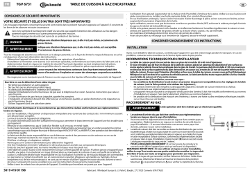 Mode d'emploi | Whirlpool TGV 6731/IN Manuel utilisateur | Fixfr