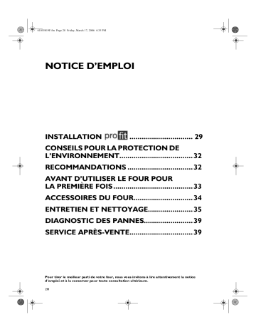 Mode d'emploi | Whirlpool OV C31 S Manuel utilisateur | Fixfr