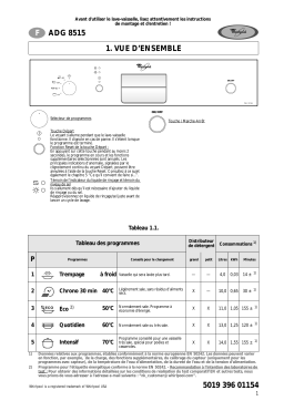 Whirlpool ADG 8515/1 WH Manuel utilisateur