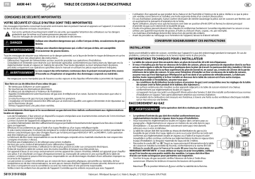 Mode d'emploi | Whirlpool AKM 441/IX Manuel utilisateur | Fixfr