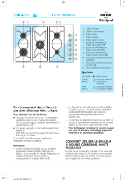 Whirlpool HOB 475/S Manuel utilisateur