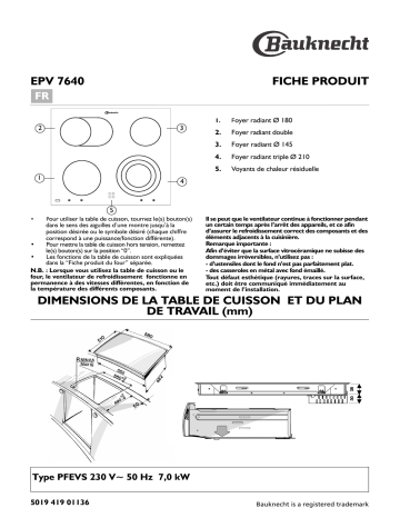 Mode d'emploi | Whirlpool EPV 7640/IN Manuel utilisateur | Fixfr