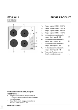 Whirlpool ETM 3412 WS Manuel utilisateur