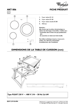 Whirlpool AKT 806/BA Manuel utilisateur