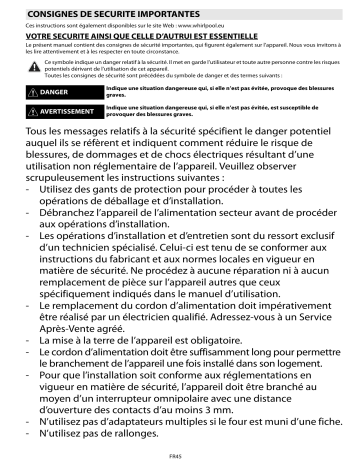 Mode d'emploi | Whirlpool AKS 2490 IX Manuel utilisateur | Fixfr