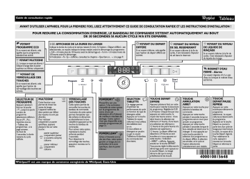 ADPL 9875 IX | Mode d'emploi | Whirlpool ADPL 9875 WH Manuel utilisateur | Fixfr