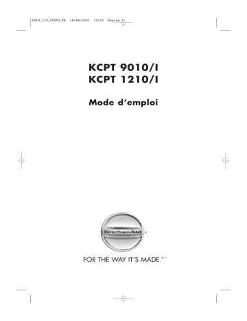 KCPT 1210/I | Mode d'emploi | Whirlpool KCPT 9010/I Manuel utilisateur | Fixfr